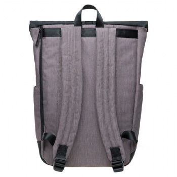 Preppy style rPET rolltop school laptop backpack bag rucksack for students