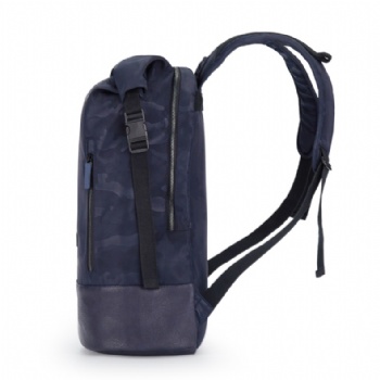 New fashion top rollup camouflage laptop backpack computer rucksack bag