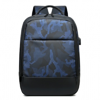 Multi-functional waterproof camouflage 15.6 inches laptop backpack computer rucksack bag with USB charging port