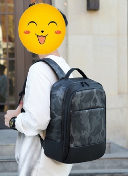 Functional water repellent camouflage 15.6 inches laptop backpack computer rucksack bag with USB charging port