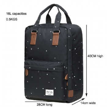 Versatile girls daypack laptop travel backpack bag