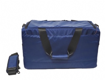 TSA approved blue nylon weekender duffel bag,trainning duffle bags