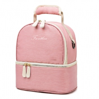 Mother's love double-deckers cooler backpack for baby's milk bottles
