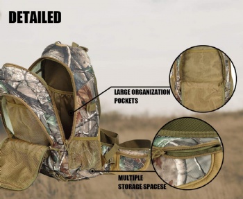 New real tree camouflage dry foliage bag tree camo backpack for hunting,hiking,camping
