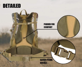 New real tree camouflage dry foliage bag tree camo backpack for hunting,hiking,camping