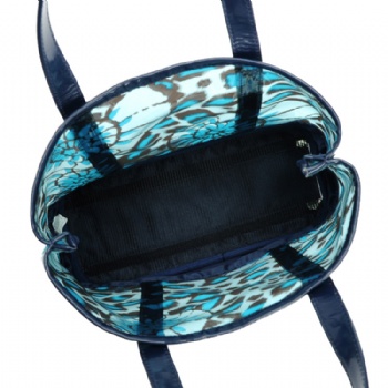 Chic womens' Clear PVC tote bag with leopard prints
