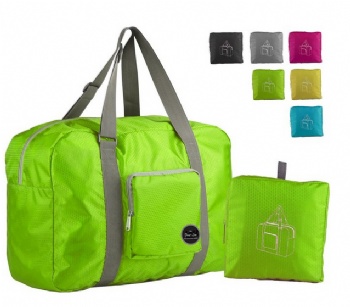Unique durable ripstop nylon travel extra duffle bag versatile foldable compact flight carry-on
