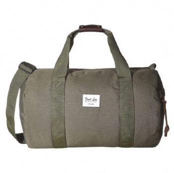 Military tough olive drab 600D Polyester barrel duffel Bag Round Gym Bag