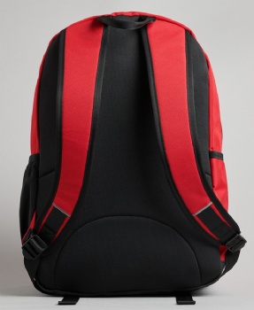 Classic red 600D polyester schoolbag college backpack bag