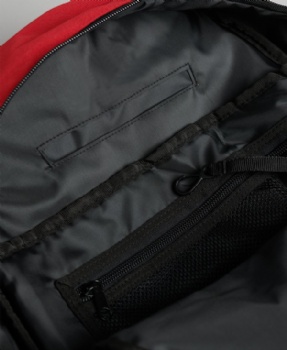 Classic red 600D polyester schoolbag college backpack bag