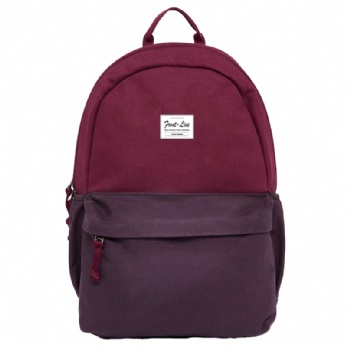 Old school colored 600D polyester backpack bag for college girls