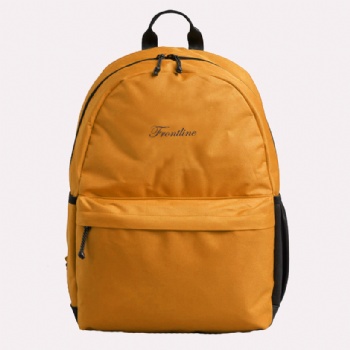 Classic hot pink 600D polyester schoolbag college backpack bag