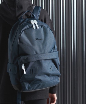 Durable solid black daypack sports rucksack bag unisex