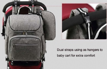 Quality water resistant blue diaper backpacke bag for younger mothers