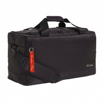 Functional sports gym duffle bag with wall dividers inside