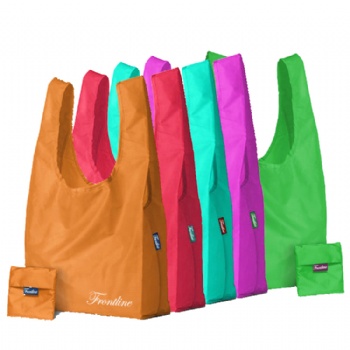 Go green - rPET foldable shopper tote bag