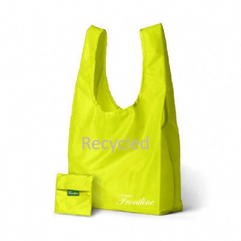 Go green - rPET foldable shopper tote bag