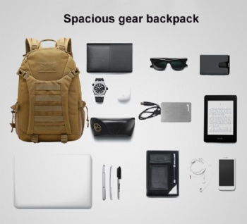 Ergonomic olive drab tactical MOLLE rucksack military gear backpack bag