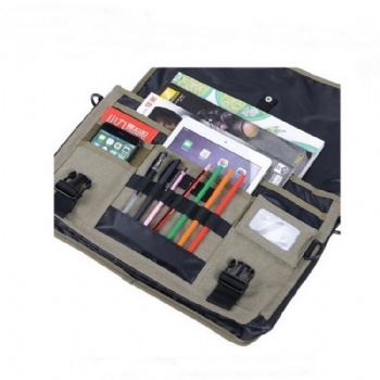 Rugged canvas book bag army green laptop messenger shoulder bag for school