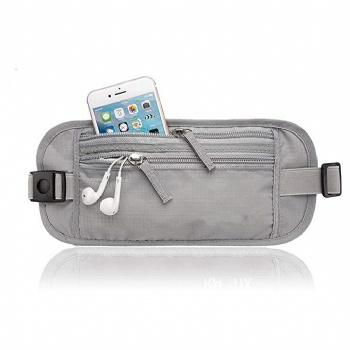 Hot sale new products RFID waterproof running belt bag hip pack travel pouch unisex