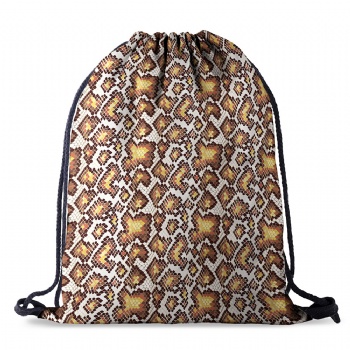 Women's Digital Printing Draw String Backpack Printed Rucksack Bag