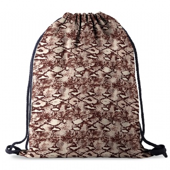 Chic sublimated drawstring rucksack backpack for college girls and women