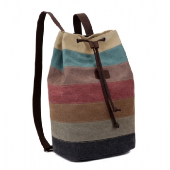 European-style large merged canvas haversack girls retro rucksack fashion backpack