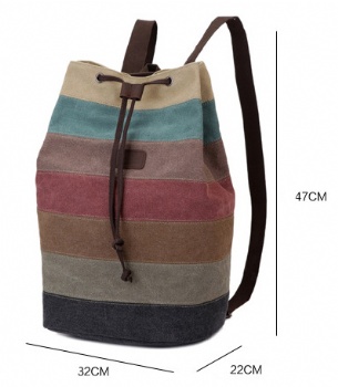 European-style large merged canvas haversack girls retro rucksack fashion backpack