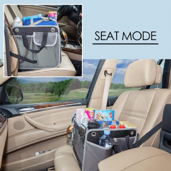 China Factory Direct Wholesale Foldable&Collapsible Backseat Car&Trunk Organizers with Insulated Cooler Bag