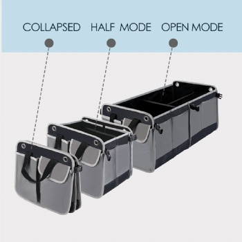 China Factory Direct Wholesale Foldable&Collapsible Backseat Car&Trunk Organizers with Insulated Cooler Bag