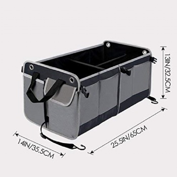 China Factory Direct Wholesale Foldable&Collapsible Backseat Car&Trunk Organizers with Insulated Cooler Bag