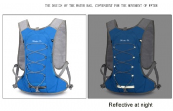 Multi-use rose red hydration backpacks with 2L 3L TPU leakproof water bladder for outdoors