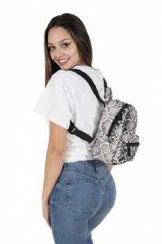 Branded new python skin patterned mini backpack rucksack for girls and women