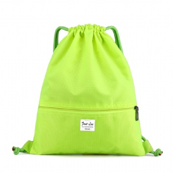 Breatheable Nylon Ripstop Drawstring Backpack Sports Gym Sack Bagpack