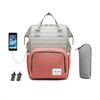 Classical 2-in-1 mother nappy bagpack diaper tote backpack for mammy
