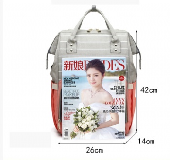 Classical 2-in-1 mother nappy bagpack diaper tote backpack for mammy