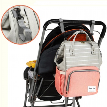 Multi-functional black grey diaper nappy packbags mammy's backpack bag
