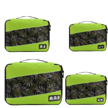 Collapsible water-resistant 4-in-1 travelling packing cubes