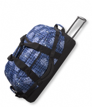 Telescoping handle rolling duffels sports wheeled luggage bag