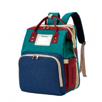 Fashion Multifunctional and Foldable Baby Bed diaper backpack combo