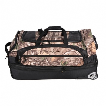 30 inch realtree camo rolling upright duffel luggage bag wheeled travelbag with double deckers