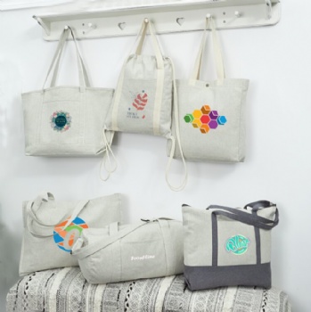 Repose 10oz Recycled Cotton Barrel Duffel Bags