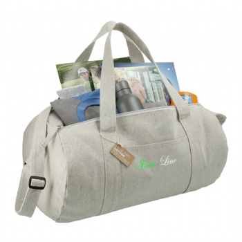 Repose 10oz Recycled Cotton Barrel Duffel Bags