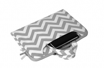 Shockproof sponge cushioning chevron style MacBook / laptop / notebook / Ultrabook computer shoulder briefcase bag