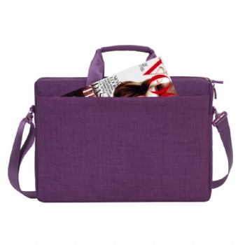 Ultrathin crosshatched purple macbook computer carrying briefcase ultra thin lightweight