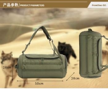 Functional Sports Barrel Duffle bags with dual backpack straps