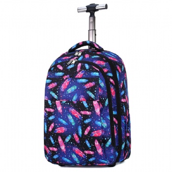 Full digital printing backpacking wheeling backpacks bags customizable