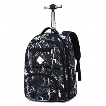 Bespoken printing trolley school backpack bags on wheels