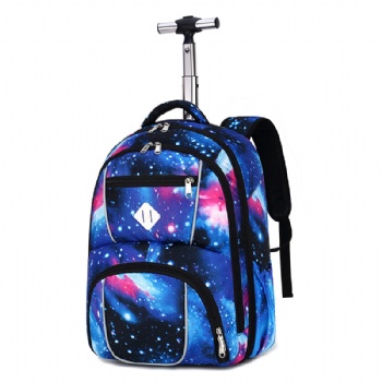 Bespoken printing trolley school backpack bags on wheels