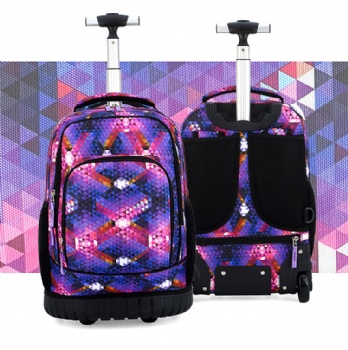 Custom sublimated rolling school back pack bags